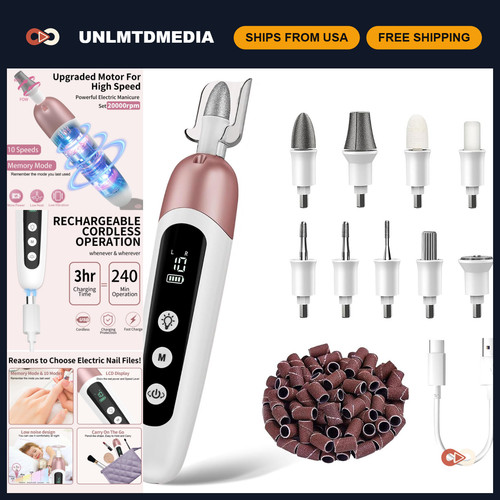 Electric nail file set - file, 9