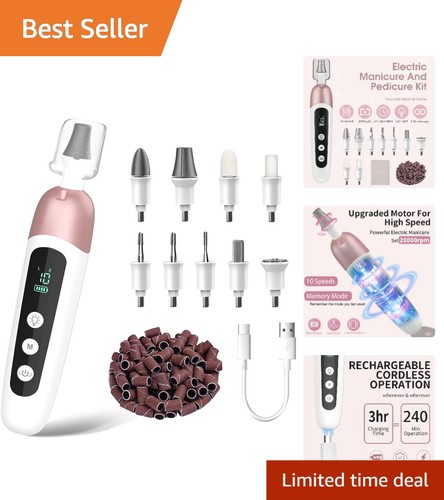 Cordless electric nail - nail, file
