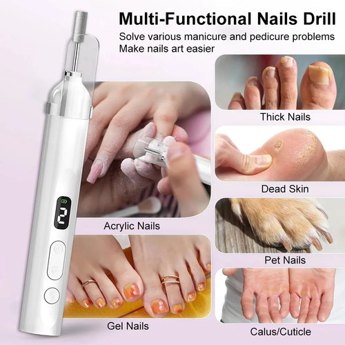 Electric nail file drill - nail,