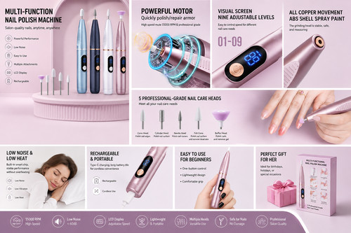 Cordless electric nail file - electric,